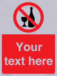 Custom prohibition no alcohol